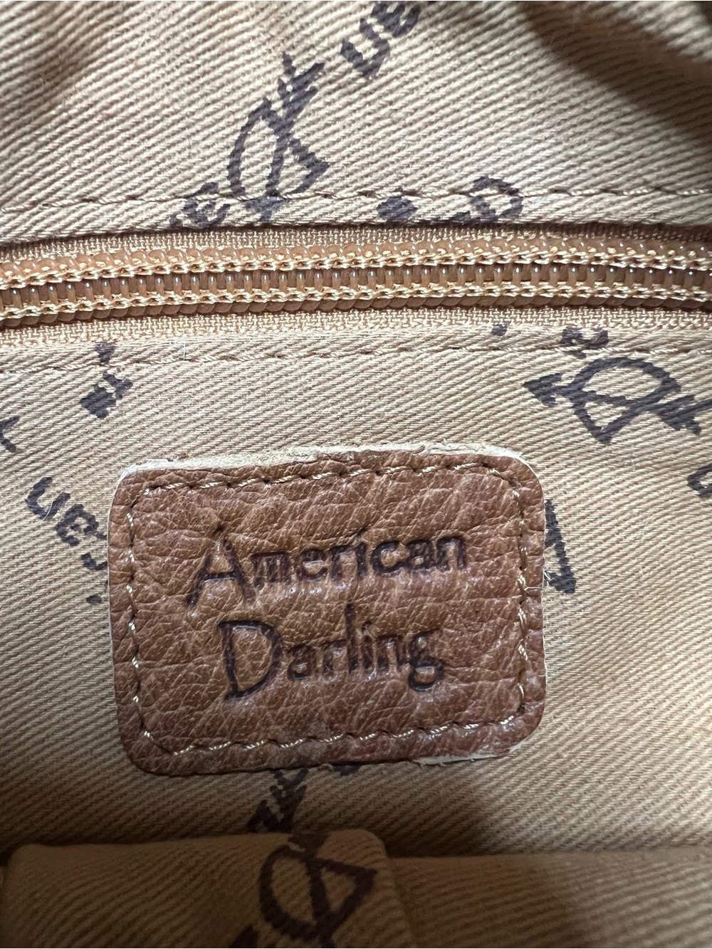 American Darling Envelope Hair on Leather Crossbody/Shoulder Bag - Picture 9 of 10